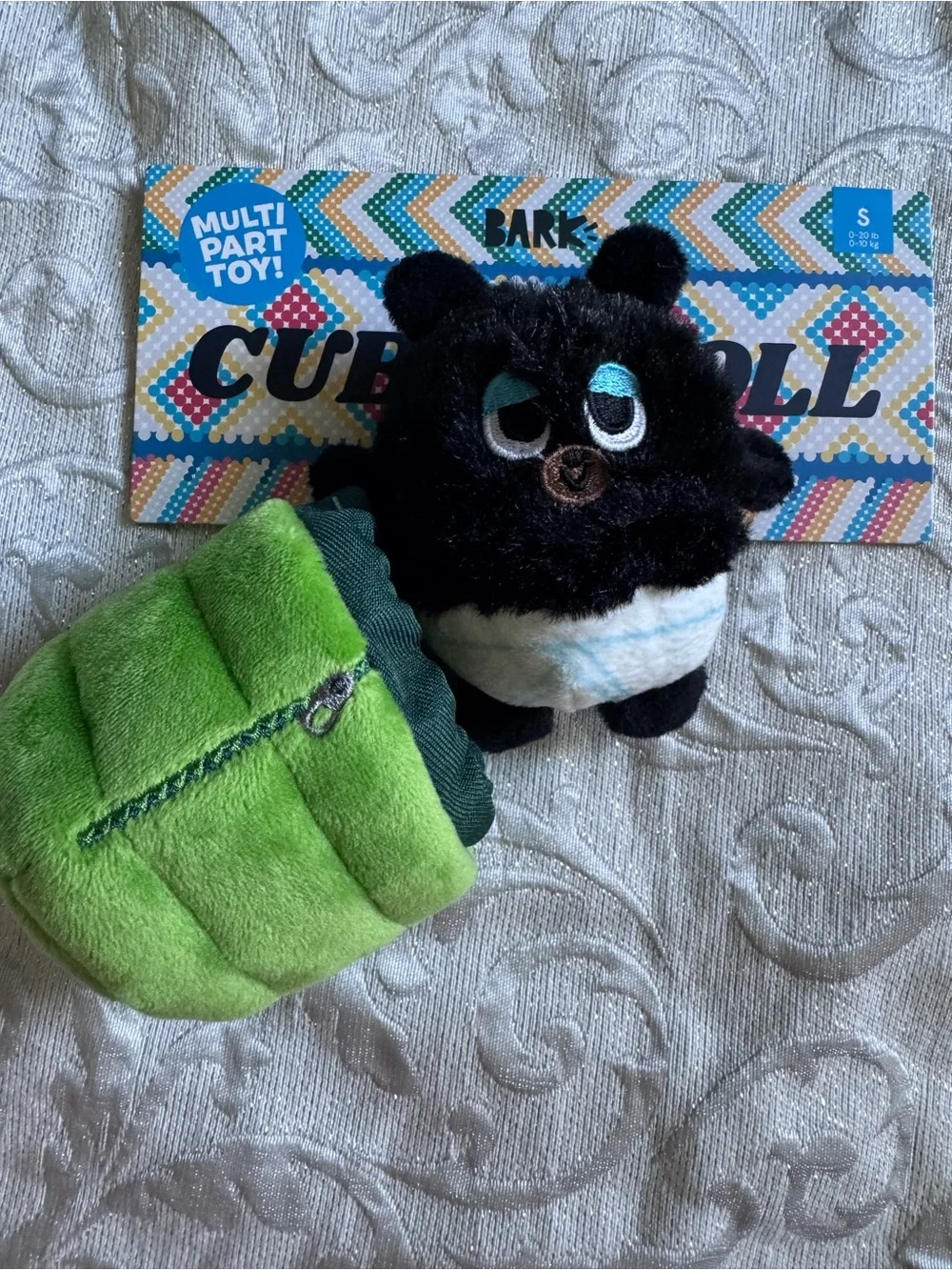 BARK Cub Roll Multi-Part Dog Toy – Plush Hide & Seek Interactive Toy